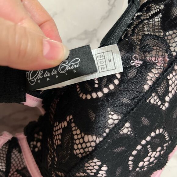 OH LA LA CHERI Padded Cup Chemise Lingerie with Strap and Body Keyhole Details - Picture 5 of 9